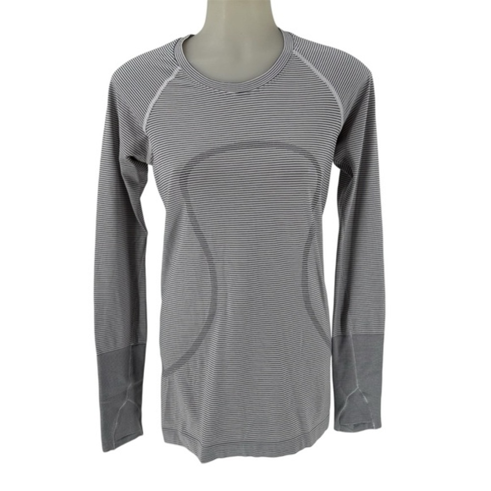 Swiftly Tech Thumb Hole Long Sleeve Top Women's Size 6 Gray